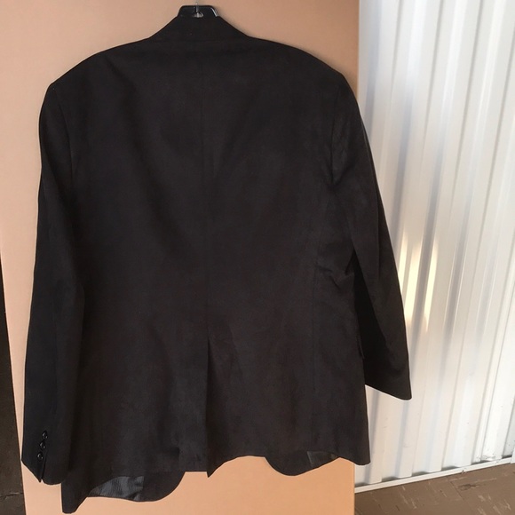 Wall Street faux suede blazer jacket Sz 40R - Picture 6 of 8